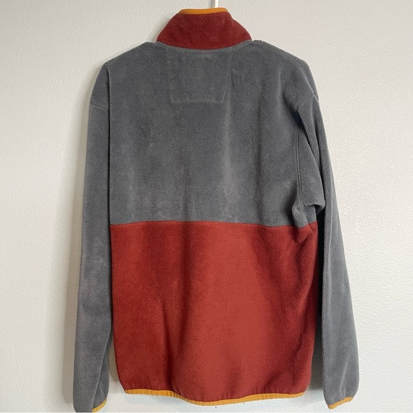 Columbia Originals Rust Fleece Pullover Jacket with quarter zip - Picture 5 of 7